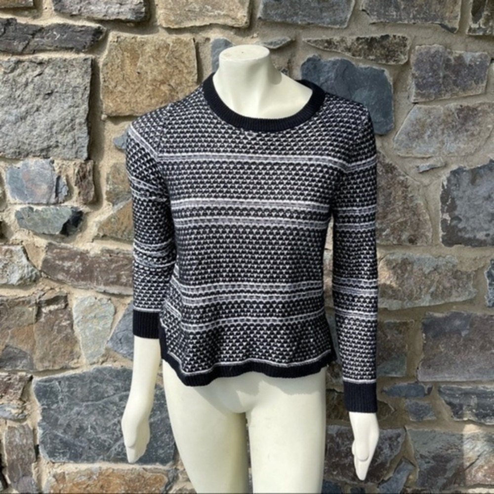 Madewell Fineprint Pullover Sweater size small